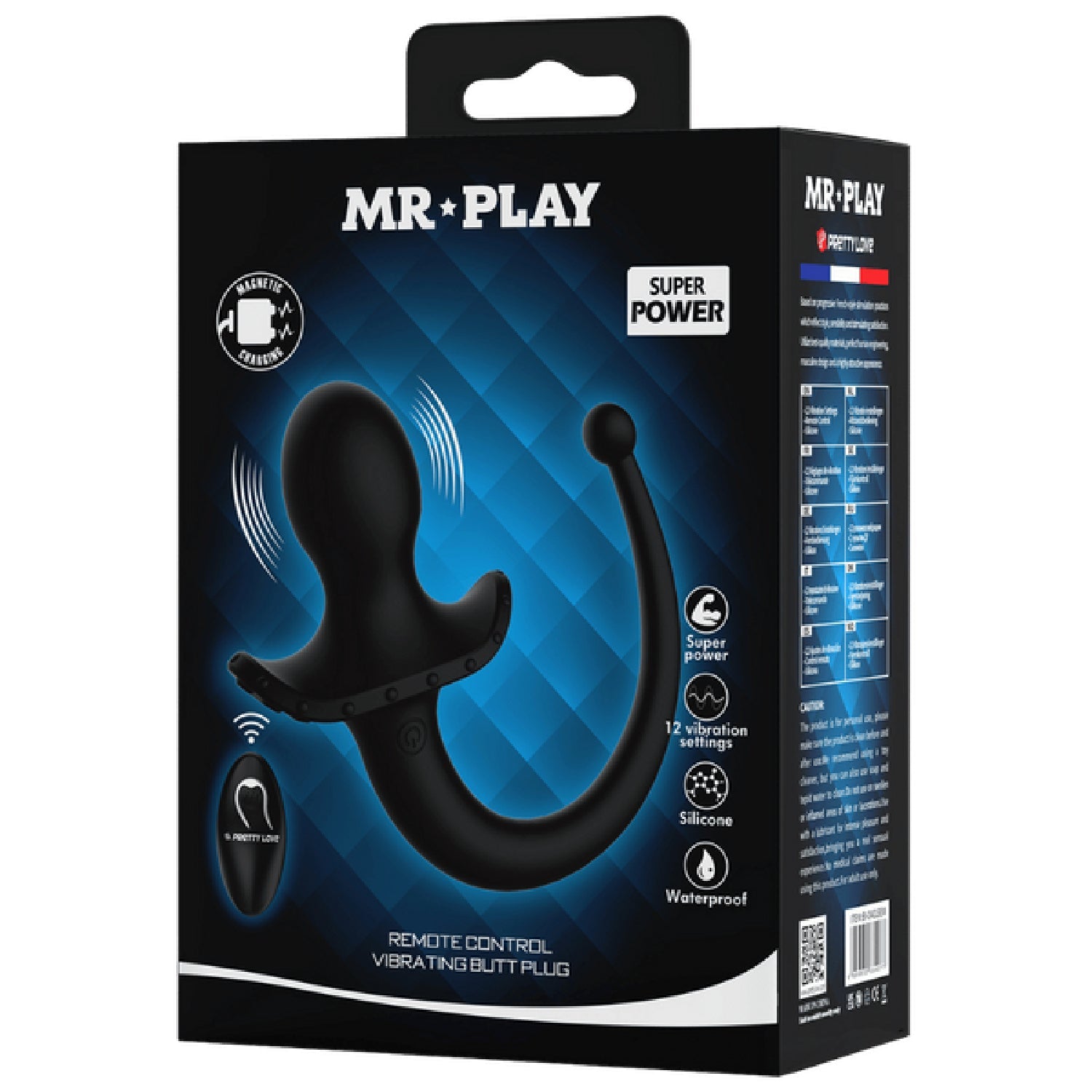 Remote Control Vibrating Butt Plug Tail (Black) – App-Compatible Wearable Vibrator with 12 Modes Secondary image
