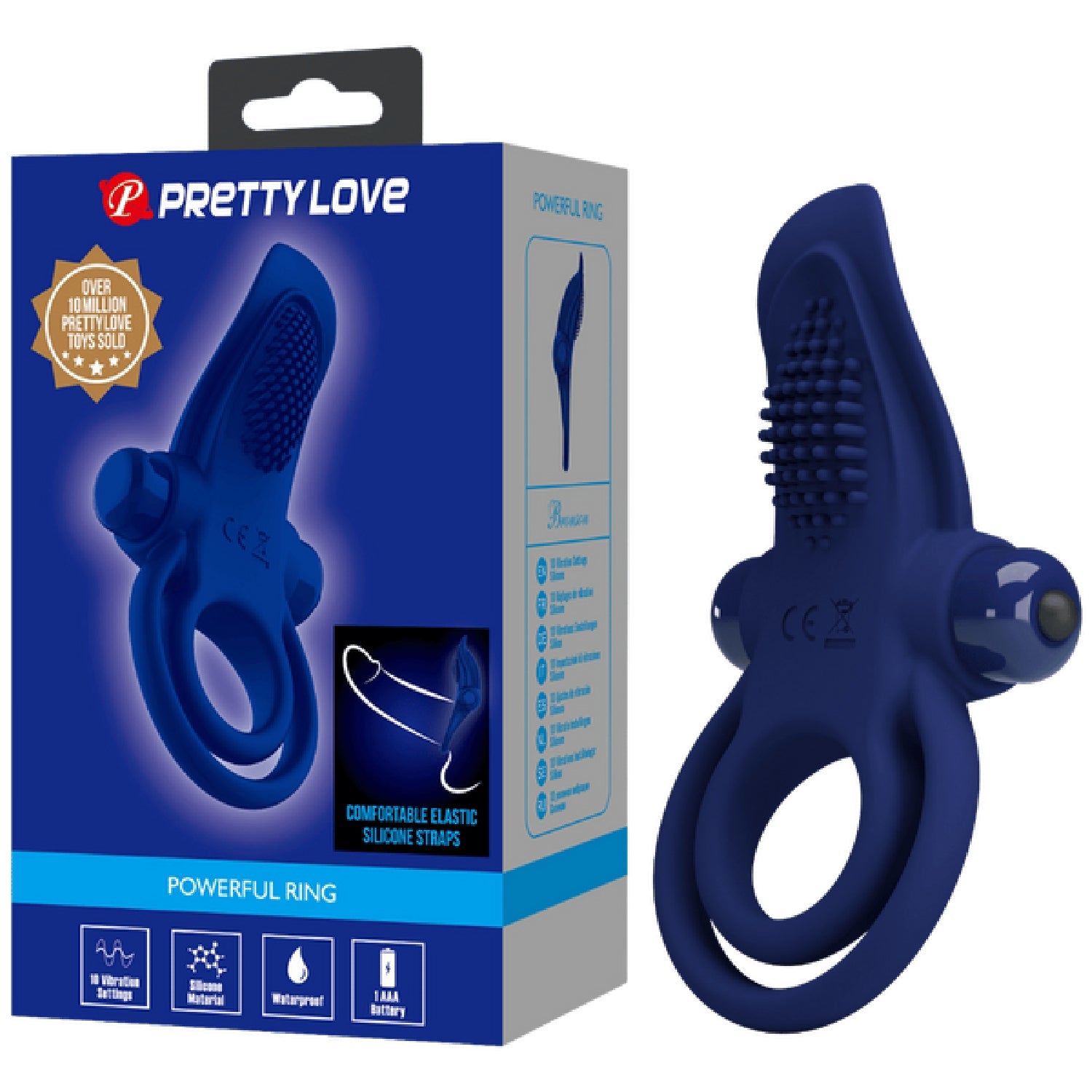 Bronson Silicone Vibrating Cock Ring – 10 Mode Silicone Cock Ring > Sex Toys > Couples Toys Main image