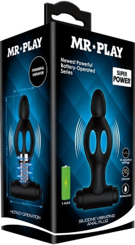 Mr. Play Silicone Vibrating Anal Plug – Soft Silicone Anal Plug > Anal Range > Anal Probes