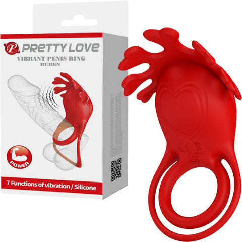 Pretty Love Ruben – Rechargeable 7 Function Vibrating Cock Ring > Sex Toys > Couples Toys