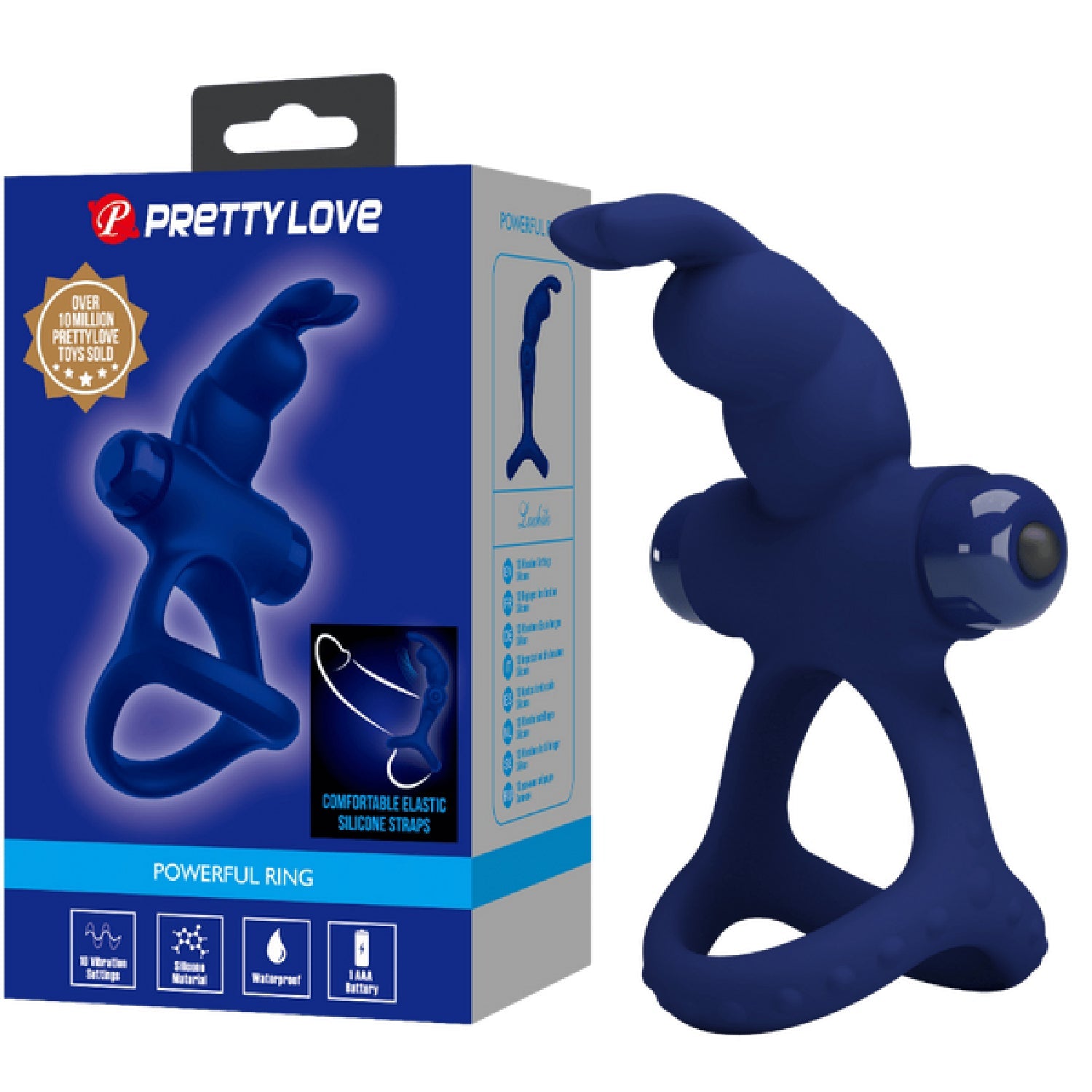 Luchito – Whisper-Quiet Rechargeable Silicone Cock Ring > Sex Toys > Couples Toys Main image