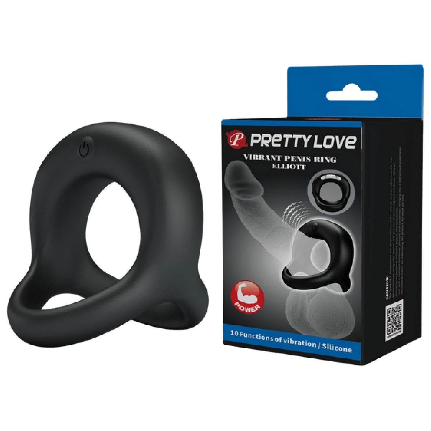 Vibrant Elliott Silicone Penis Ring With Ball Strap – Comfortable Stretchy Cock and Ball Ring > Cock Ring > Sling