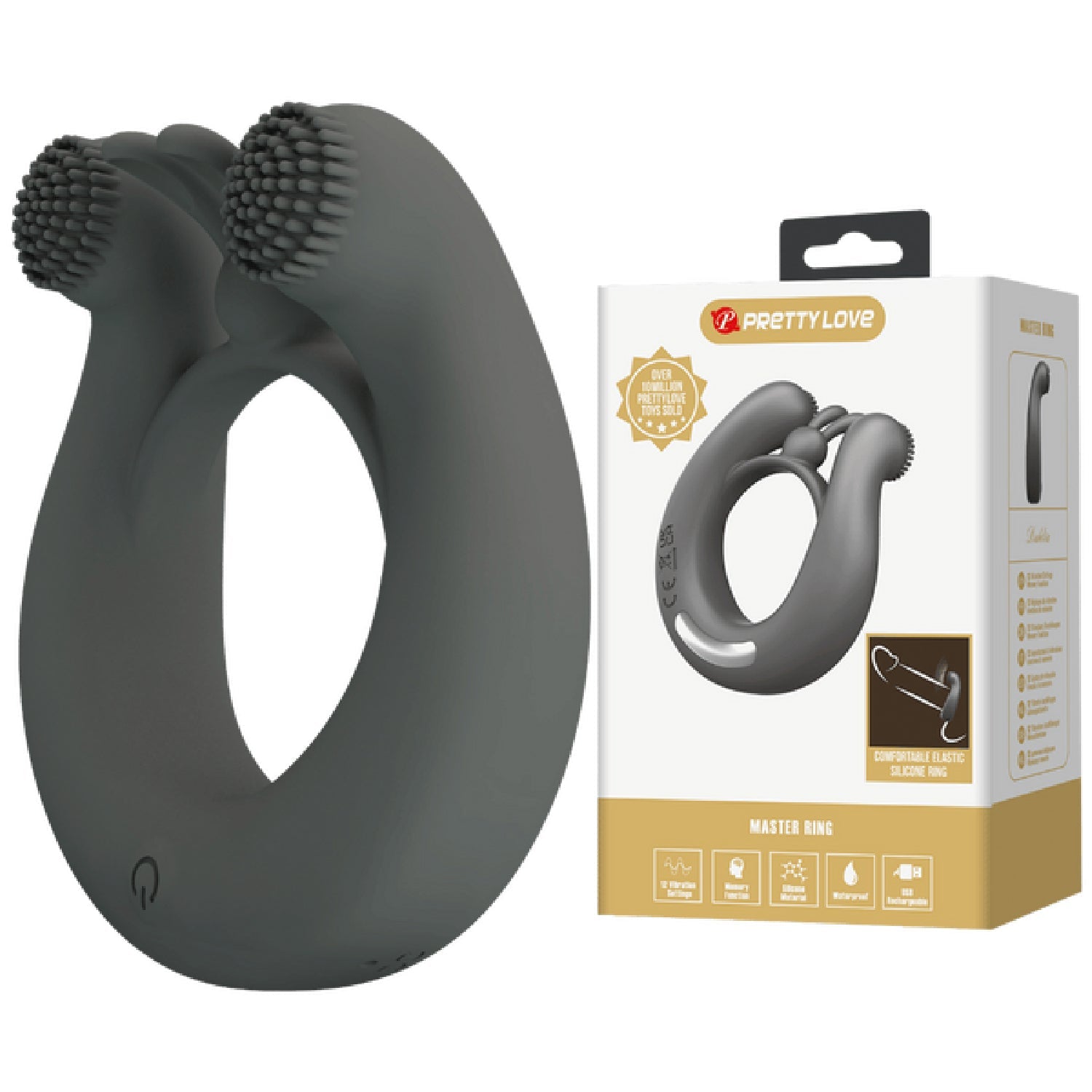 Dahlia – Silicone Dual Motor Vibrating Cock Ring > Cock Ring > Vibrating Main image