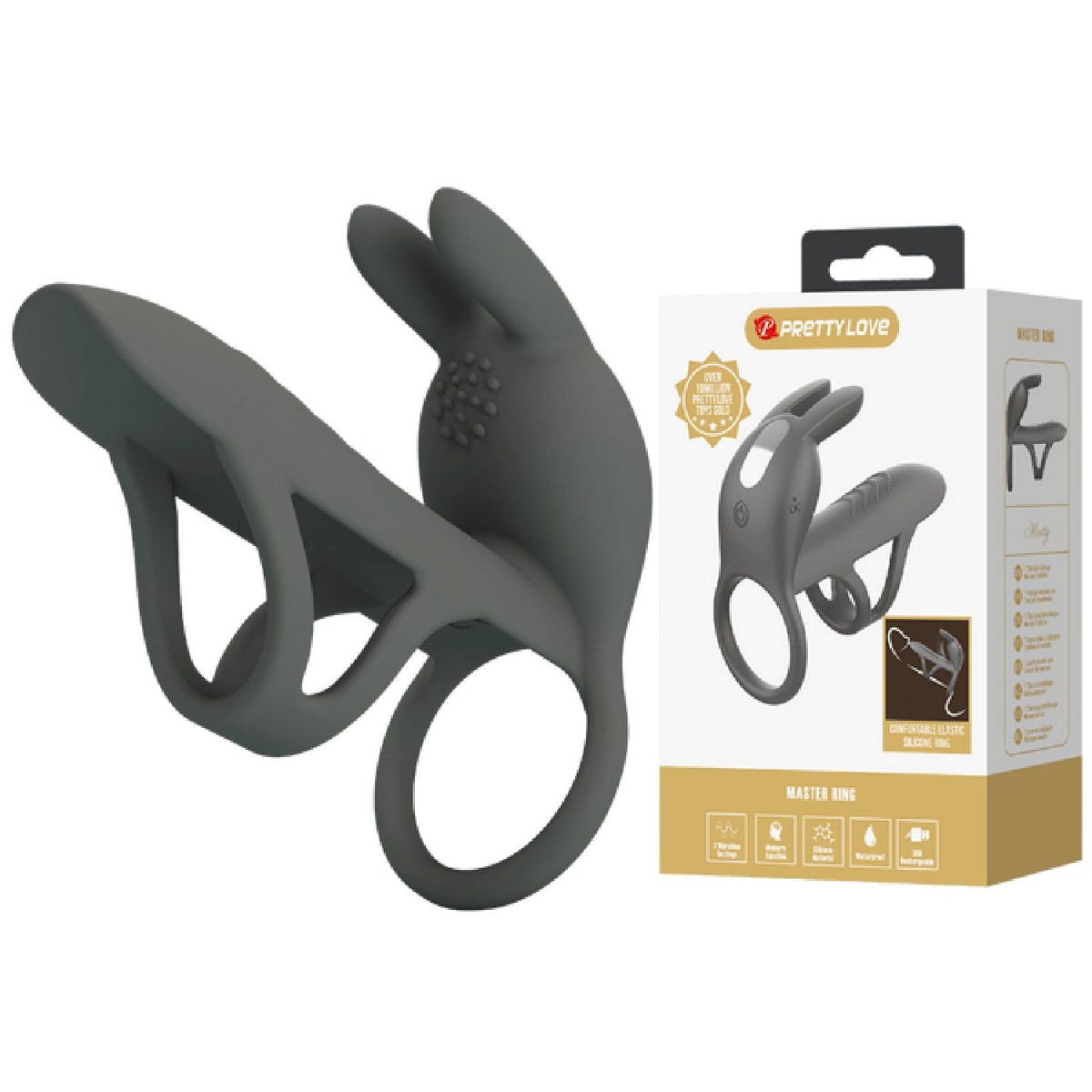Matty Vibrating Penis Sleeve and Clitoral Stimulator – Silicone Sleeve and Stimulator Set > Sex Toys For Men > Penis Sleeves