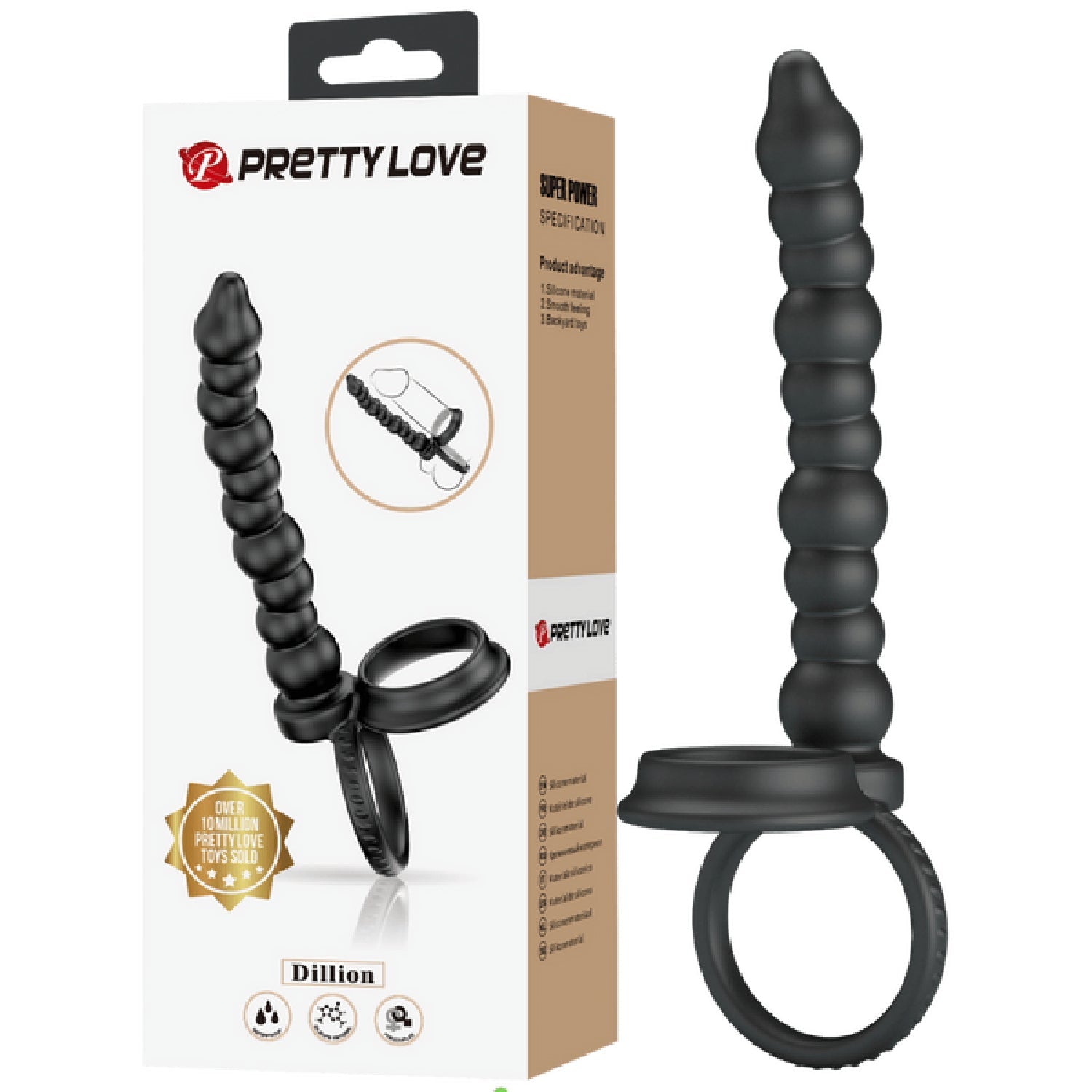Prettylove Dillion Anal Probe – Elite Silicone Anal Probe Secondary image