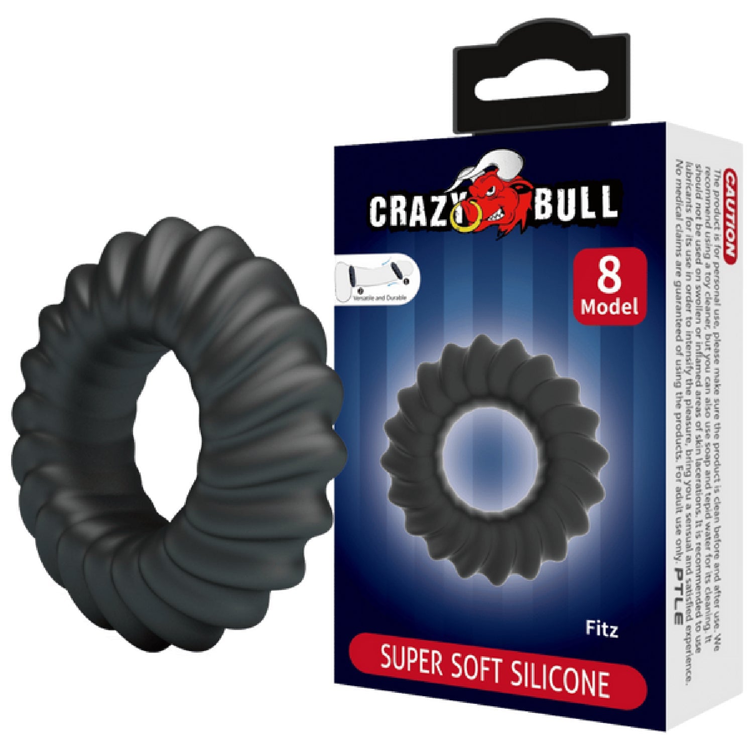 Fitz Super Soft Silicone Cockring – Comfortable Flexible Silicone Cockring > Cock Ring > Single