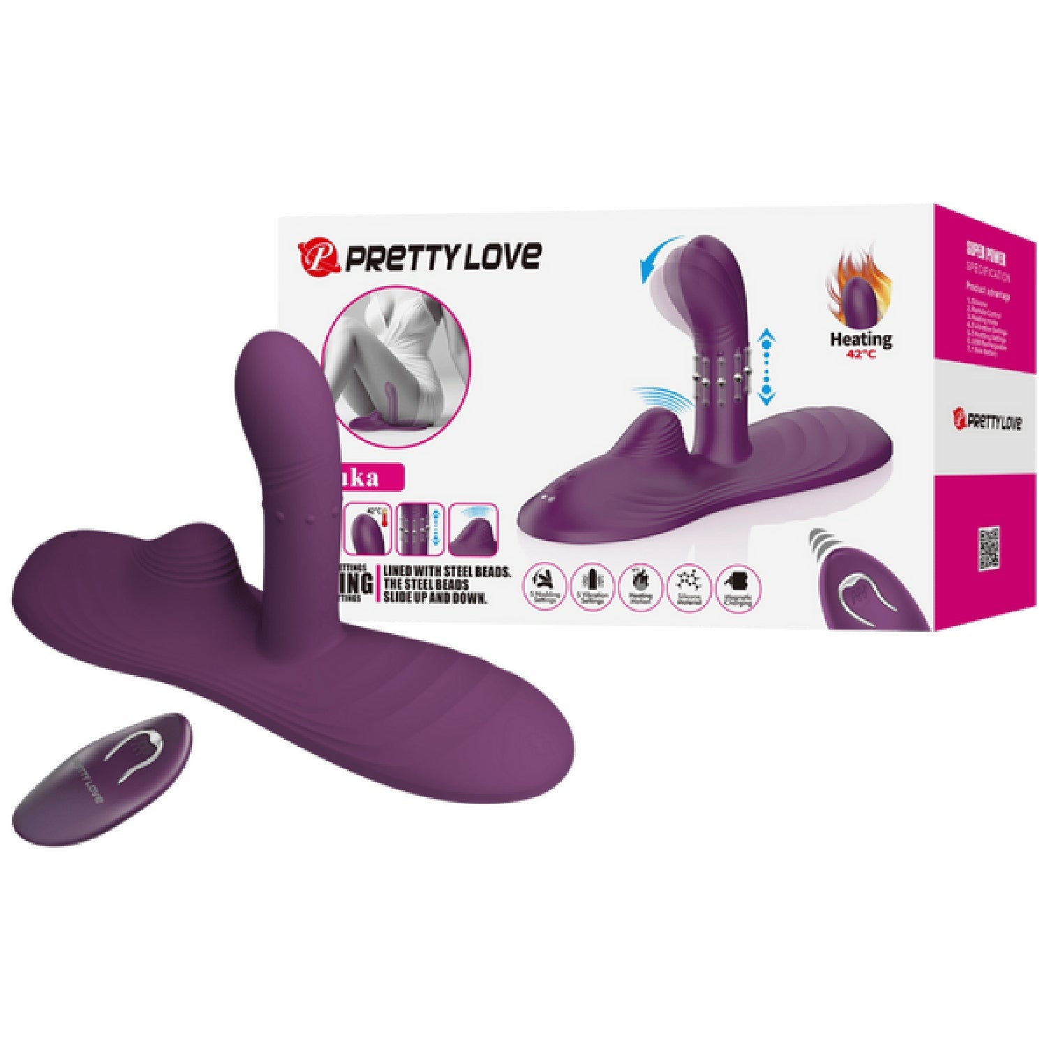 Luka Rechargeable Remote-Controlled Silicone Sit-Down Pad Vibrator > Vibrators > Vibrating Pads Main image
