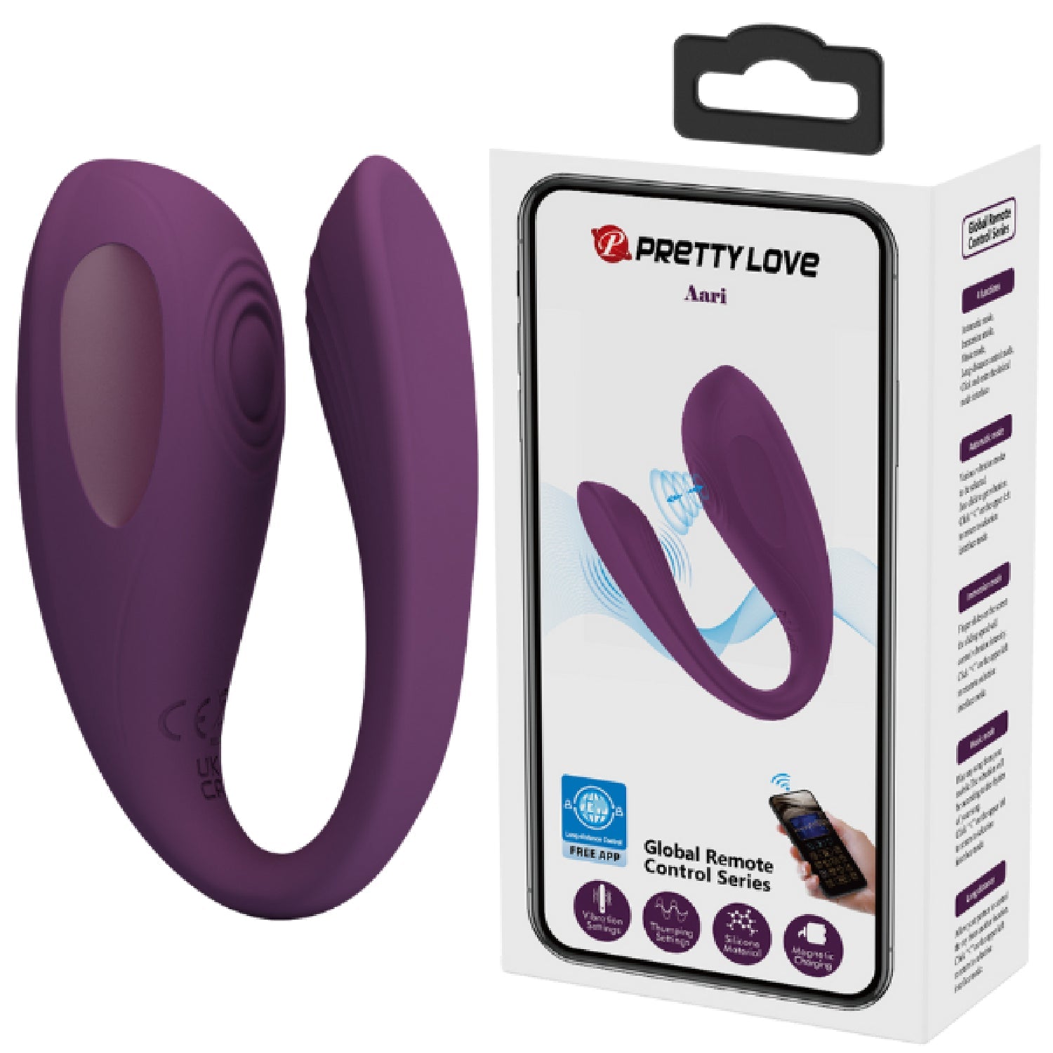 Aari Byzantium – App Control Couples Vibrator with 10 Vibration and Thumping Settings > Sex Toys > Couples Toys Main image
