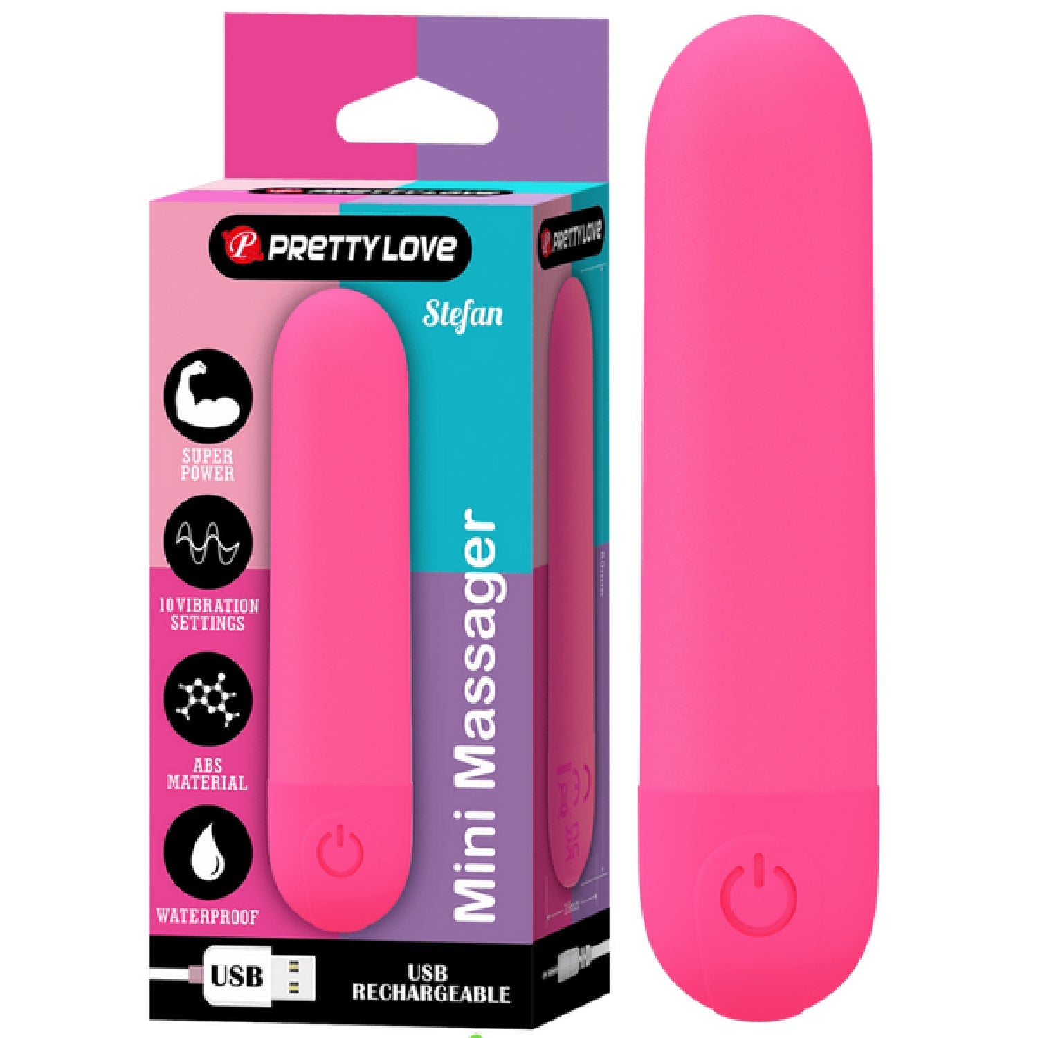 Stefan Rechargeable Mini Massager – Compact Vibrating Bullet Vibrator > Vibrators > Mini Vibrators
