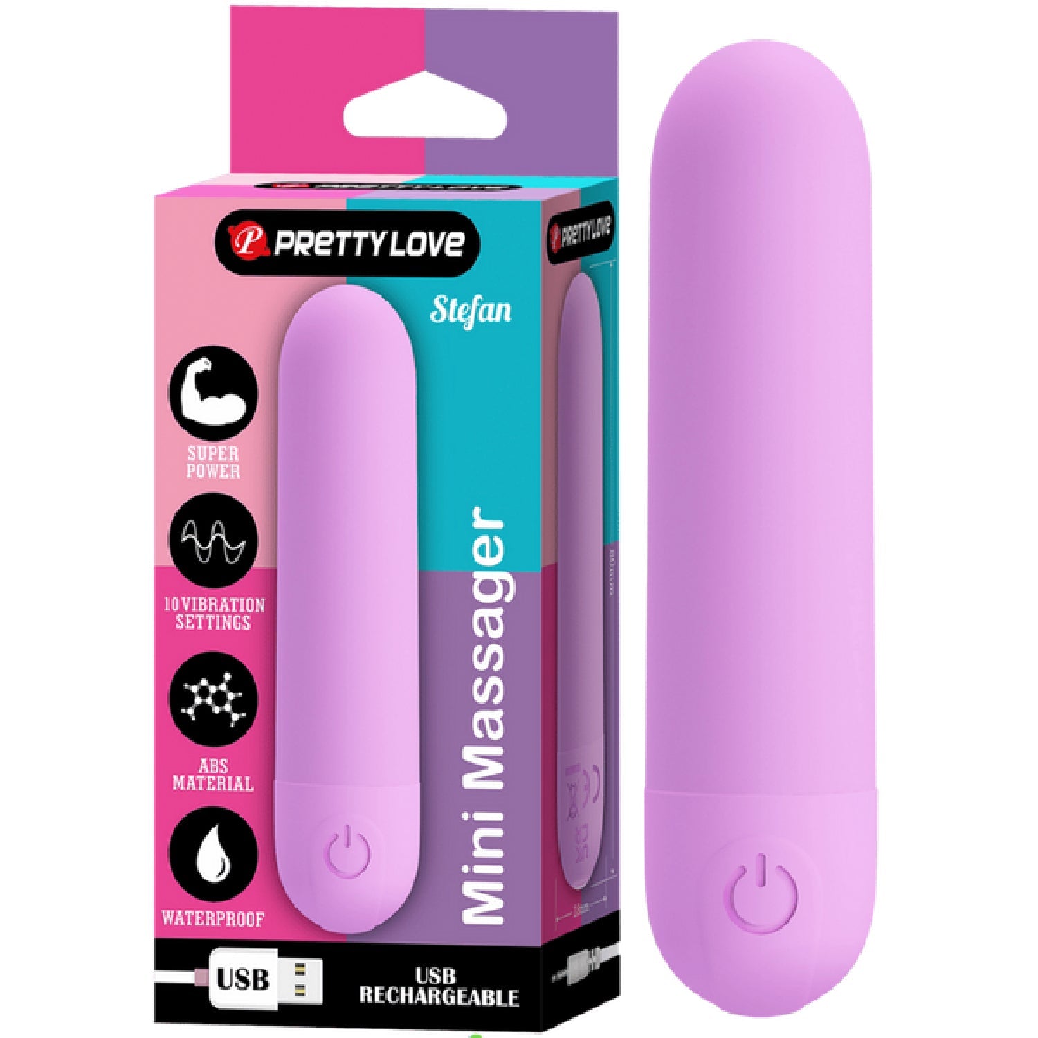 Stefan Rechargeable Mini Massager – Compact Vibrating Bullet Vibrator > Vibrators > Mini Vibrators Main image