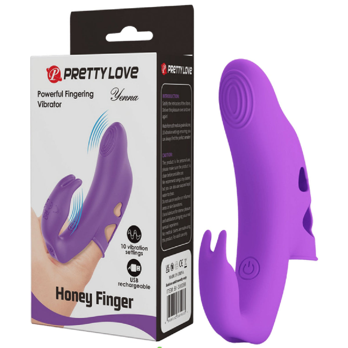 Honey Finger Rechargeable Yenna – Finger Sleeve Vibrator > Vibrators > Finger Vibrators