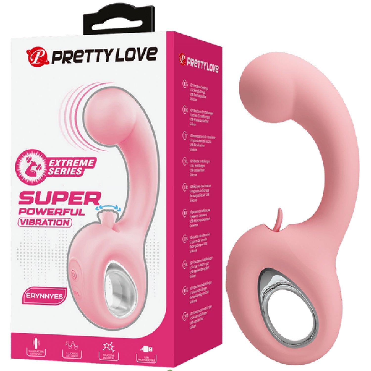 Erynnyes – Medical-Grade Silicone Dual-Stimulation Vibrator With 10 Vibration And 5 Licking Functions > Vibrators > Ladies > Clitoral Vibrators and Stimulators Main image