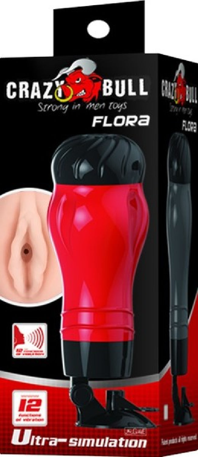 Flora Pussy Masturbator – Vibrating Male Stroker with 12 Functions > Sex Toys For Men > Masturbators > Vibrating Main image