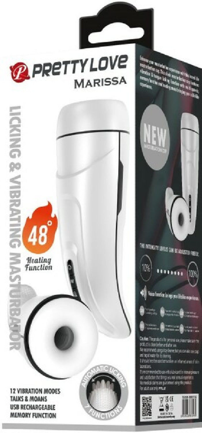 Pretty Love Marissa – Rechargeable Licking and Vibrating Masturbator with 7 Patterns and 12 Intensity Levels Secondary image
