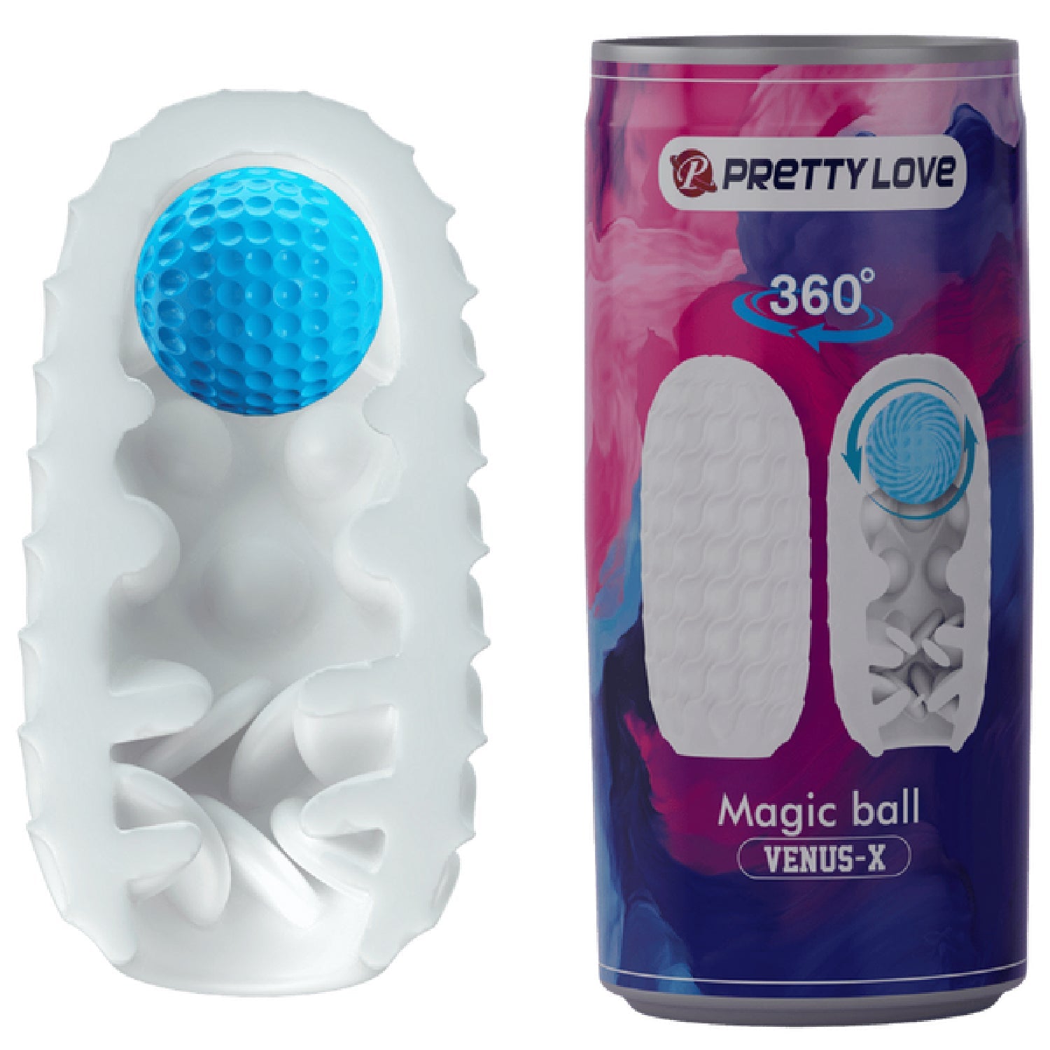 Venus-X Magic Ball – Textured Sleeve Masturbator > Sex Toys For Men > Masturbators Cup
