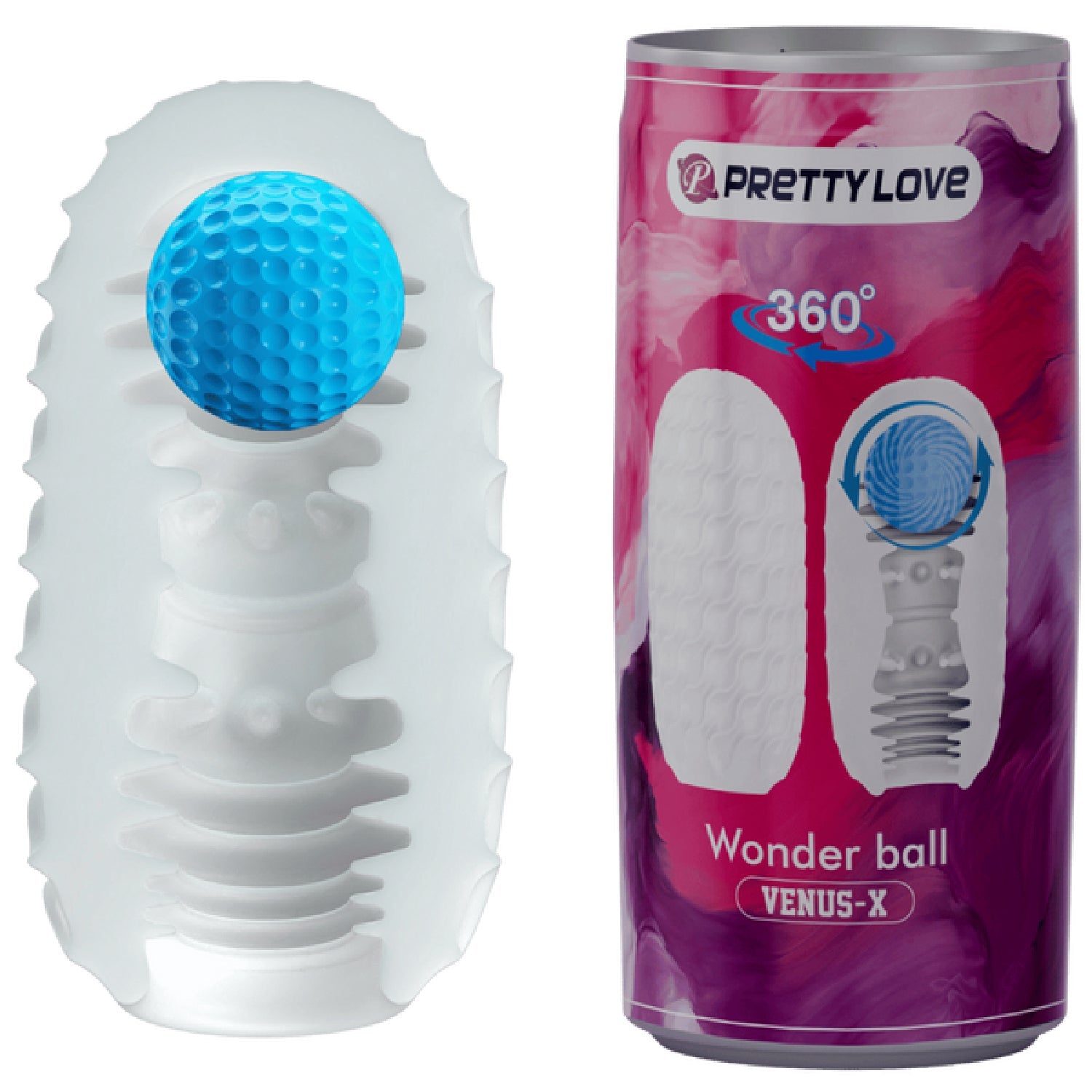 Venus-X Magic Ball – Textured Sleeve Masturbator > Sex Toys For Men > Masturbators Cup
