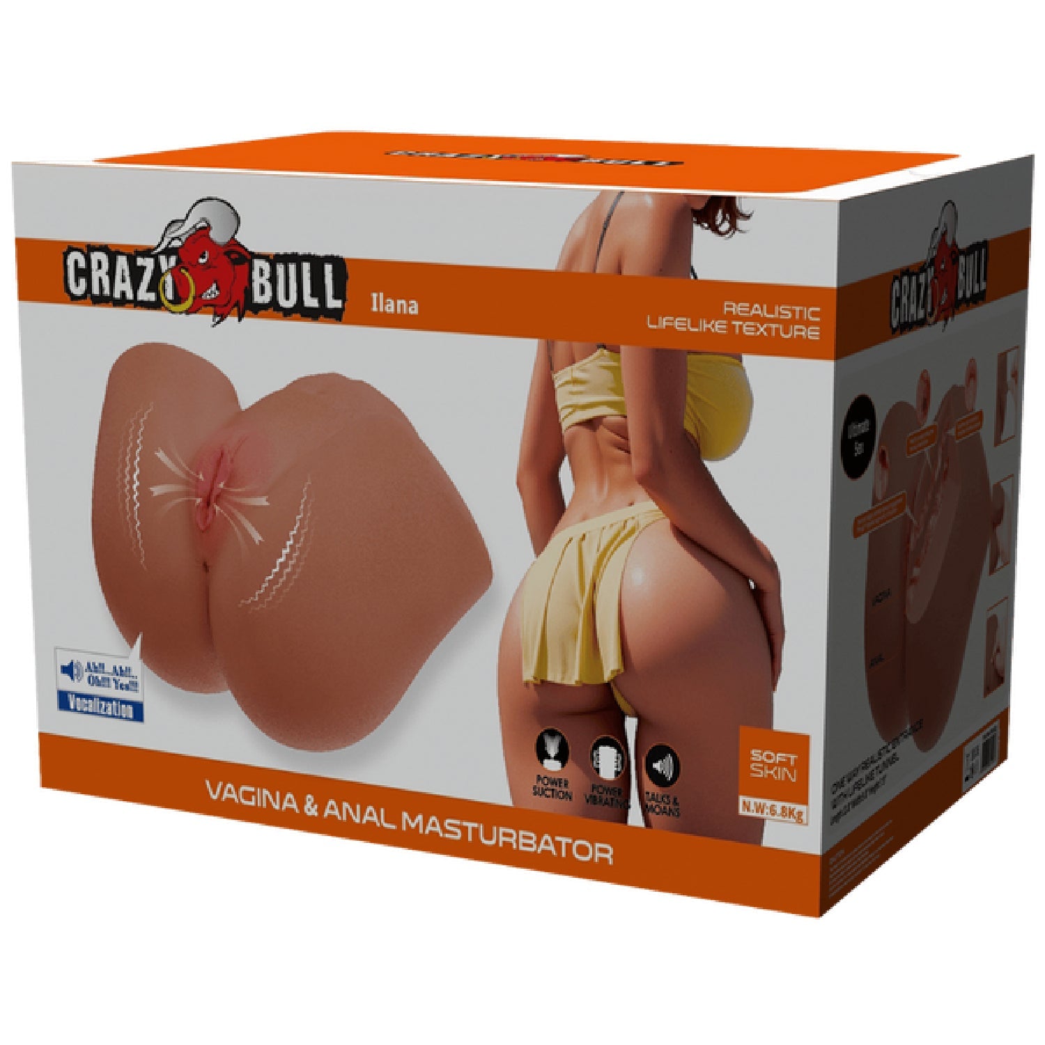 Ilana 3D Masturbator – Realistic Vagina and Anal Masturbator > Sex Toys For Men > Assbators