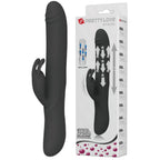 Byron Rabbit Vibrator - Rotating, Massaging, Clitoral Flickering, Fully Waterproof with Synchronous Thrusting Beads > Vibrators > Ladies > Rabbit
