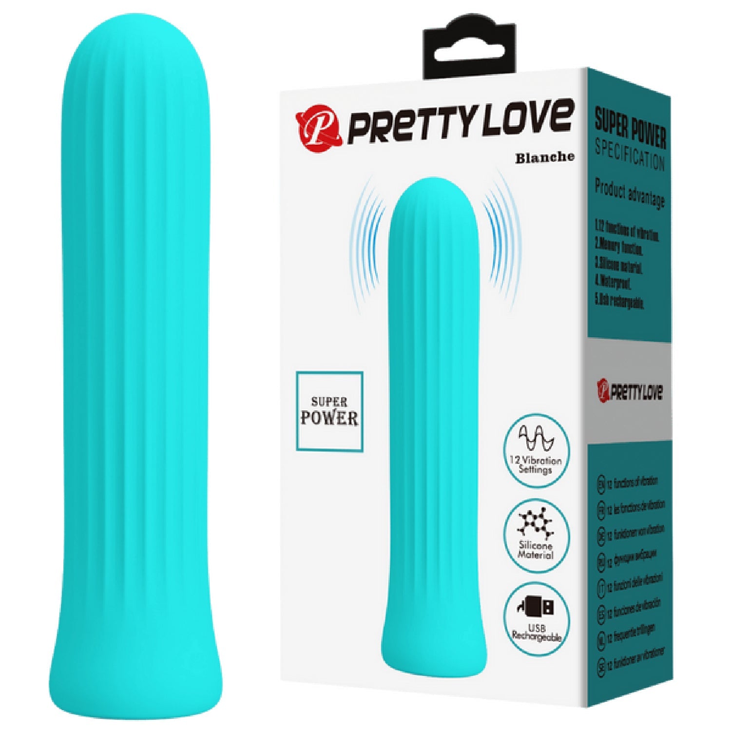 Pretty Love Rechargeable Silicone Vibrator – 12 Vibration Speeds Rechargeable Vibrator > Vibrators > Standard Vibrators