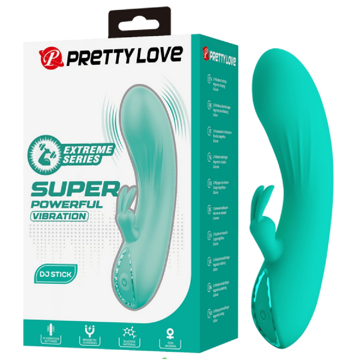 Rechargeable DJ Stick – 10 Function Slim Silicone G-Spot Vibrator > Vibrators > G-Spot Main image