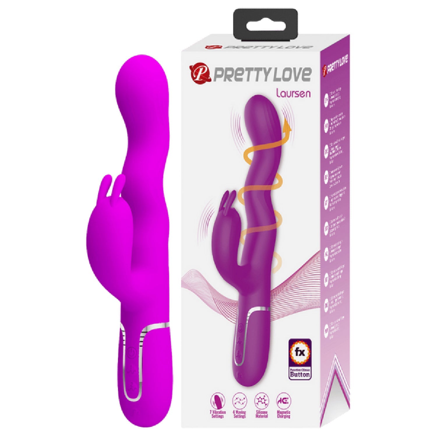 Laursen Rechargeable – Luxury Magnetic Charging G-Spot and Clitoral Vibrator Secondary image