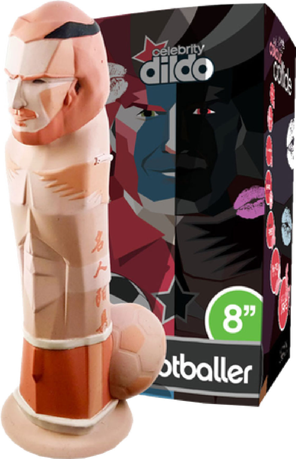 Celebrity Dildo The Footballer 8 Inch – Premium Medical Grade Silicone Dildo > Dildos > Other Dildos Main image