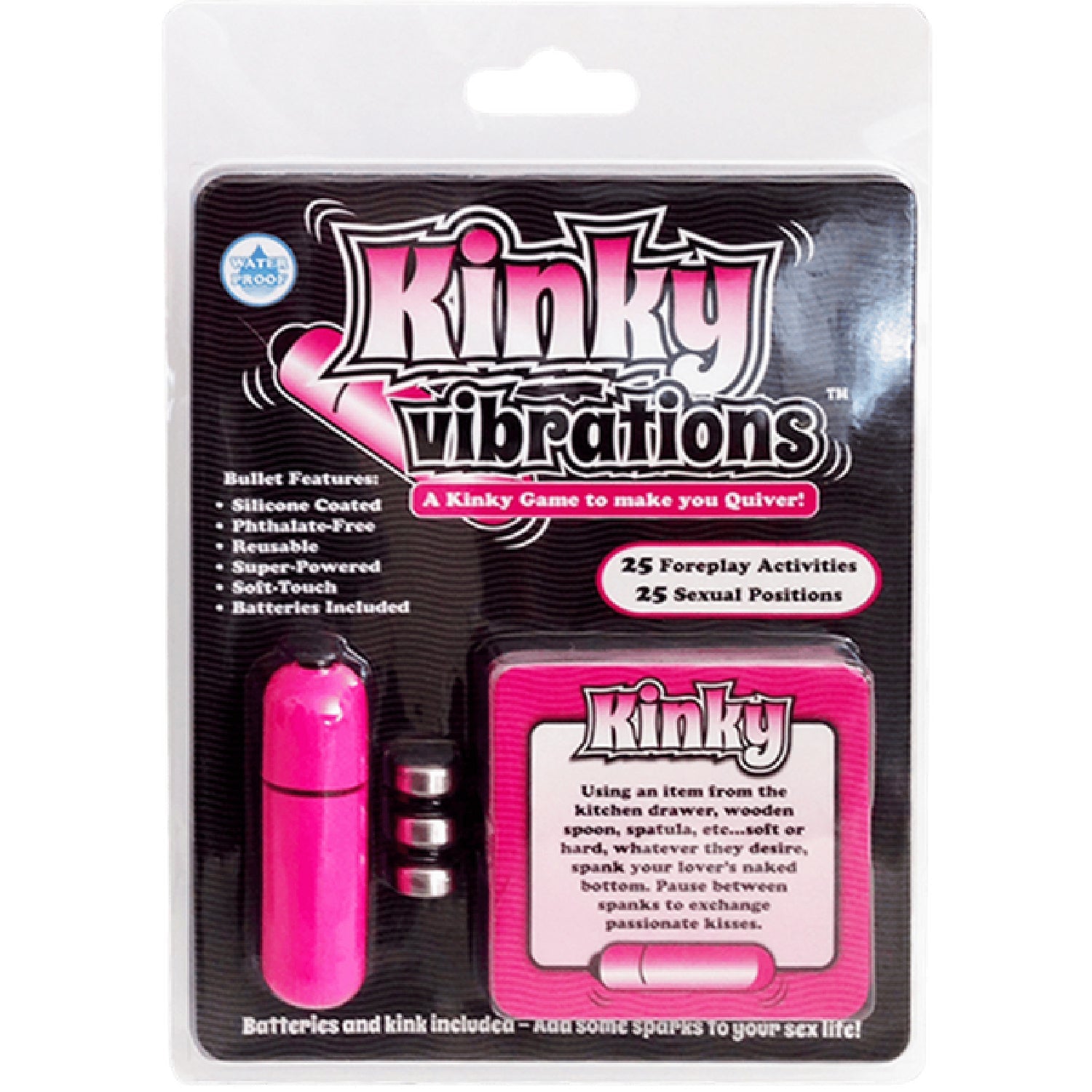 Kinky Vibrations – 50 Activity cards and Bullet Vibrator > Novelties > Gag Gifts Main image