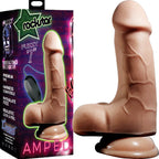 Fuzzy 7" Vibrating Dildo (Flesh) > Dildos > Realistic Dildos