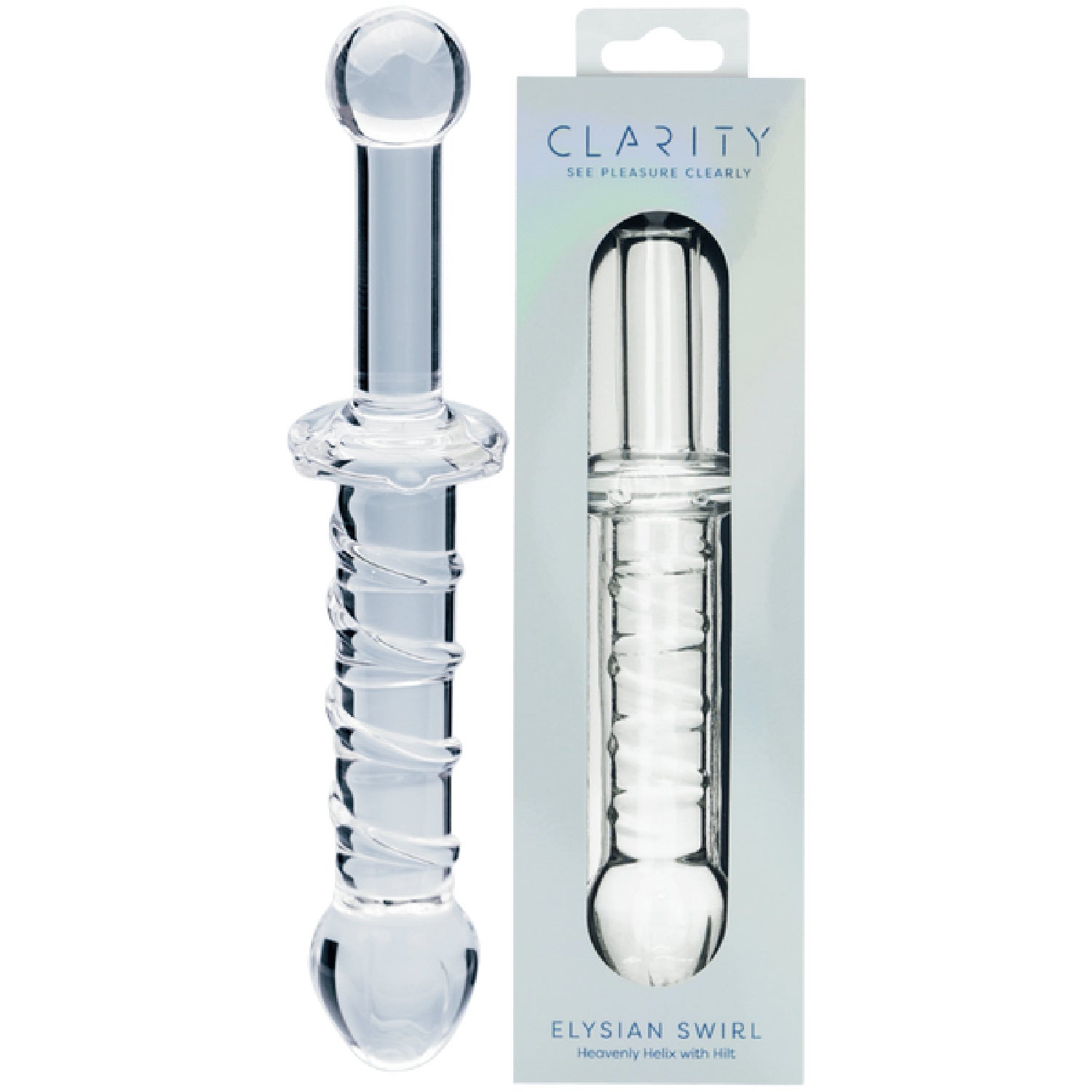 Elysian Swirl – Handblown Borosilicate Glass 5.6 Inch Dildo > Glass > Dildos