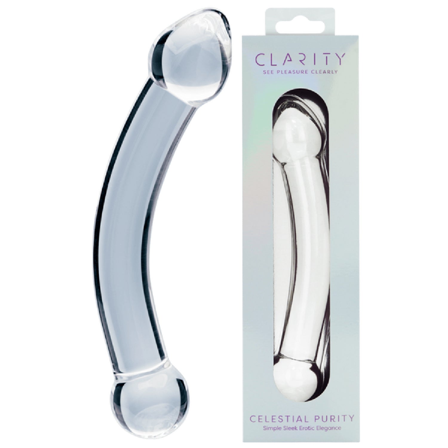Celestial Purity 6.6 Inch Double-Ended Borosilicate Glass Dildo > Glass > Dildos Main image