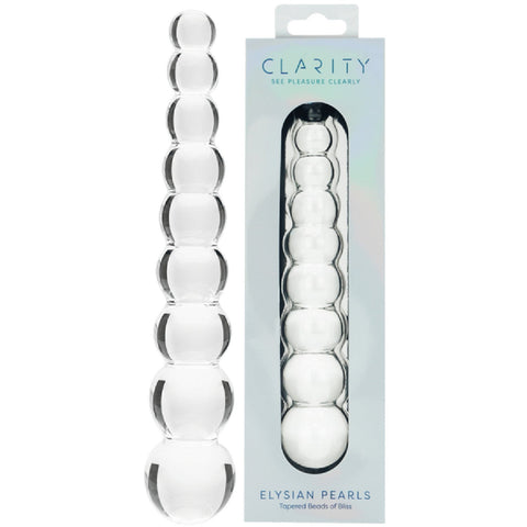 Elysian Pearls – 6.7 Inch Borosilicate Glass Dildo > Glass > Dildos