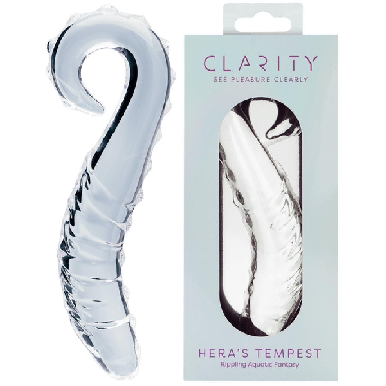 Hera's Tempest Premium Borosilicate Curved 5.5 Inch Glass Dildo > Glass > Dildos Main image
