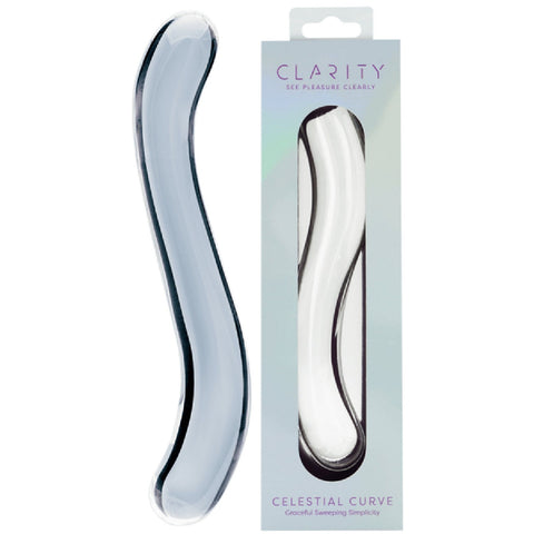 Celestial Curve – 7.1 Inch Handblown Borosilicate Glass Double-Ended Dildo > Glass > Dildos