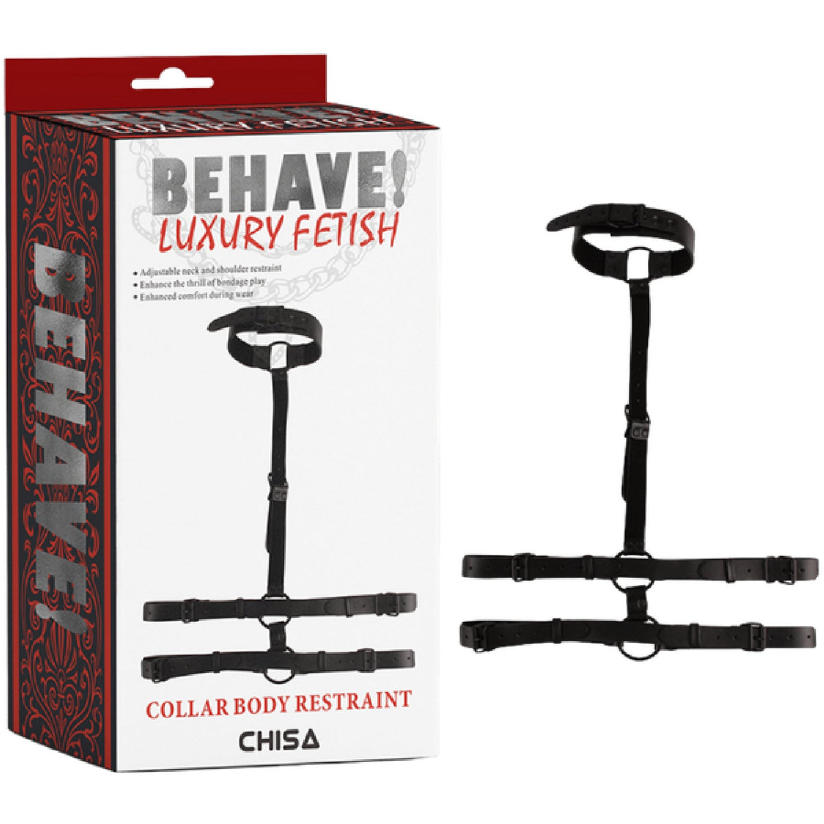 Collar Body Restraint – Adjustable Bondage Restraint > Bondage Gear > Collars & Leashes