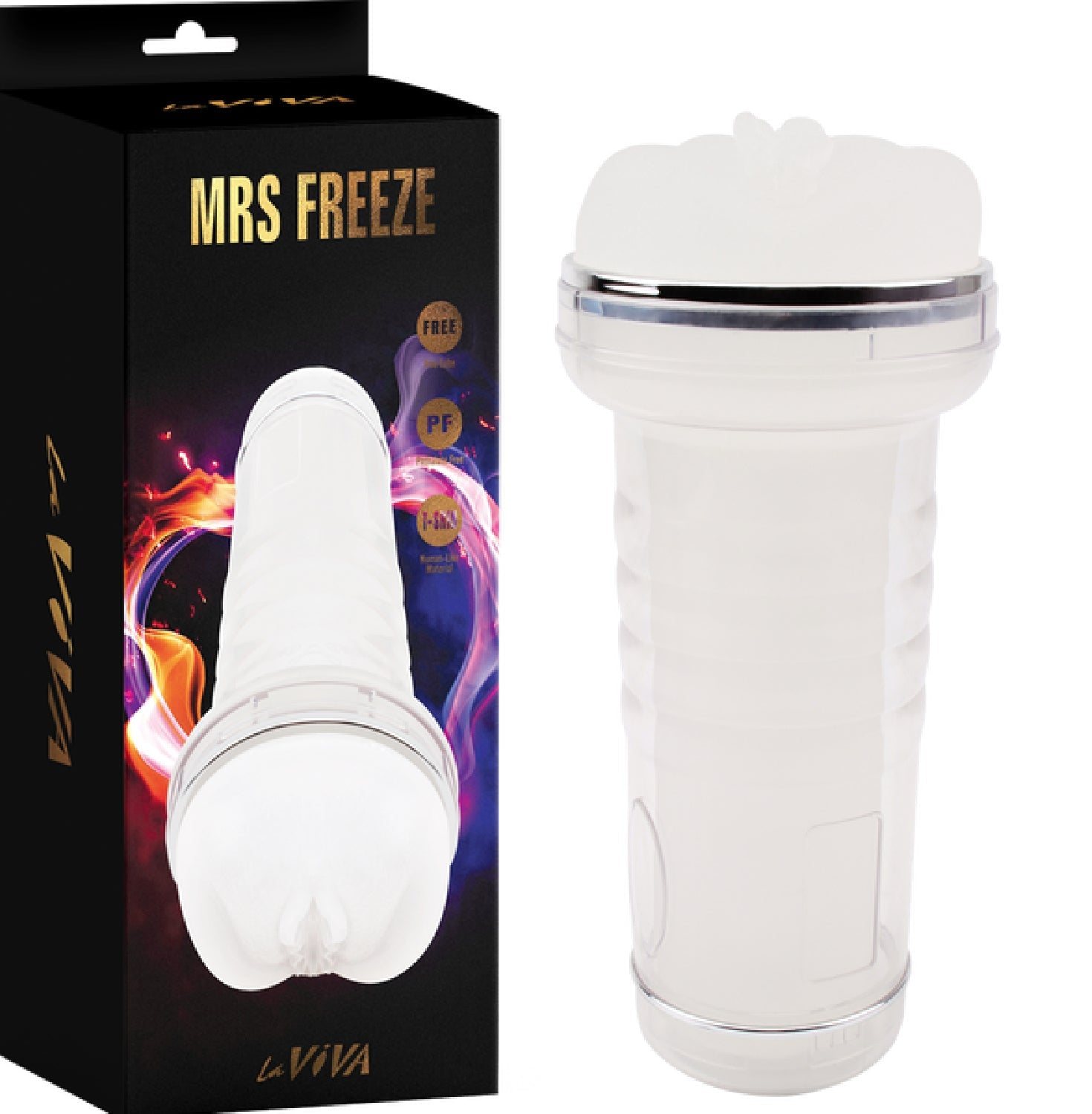 Laviva Mrs Freeze Masturbator Sleeve – Phthalate-Free Soft Realistic Feel Male Sleeve > Sex Toys For Men > Masturbators > Vibrating Main image