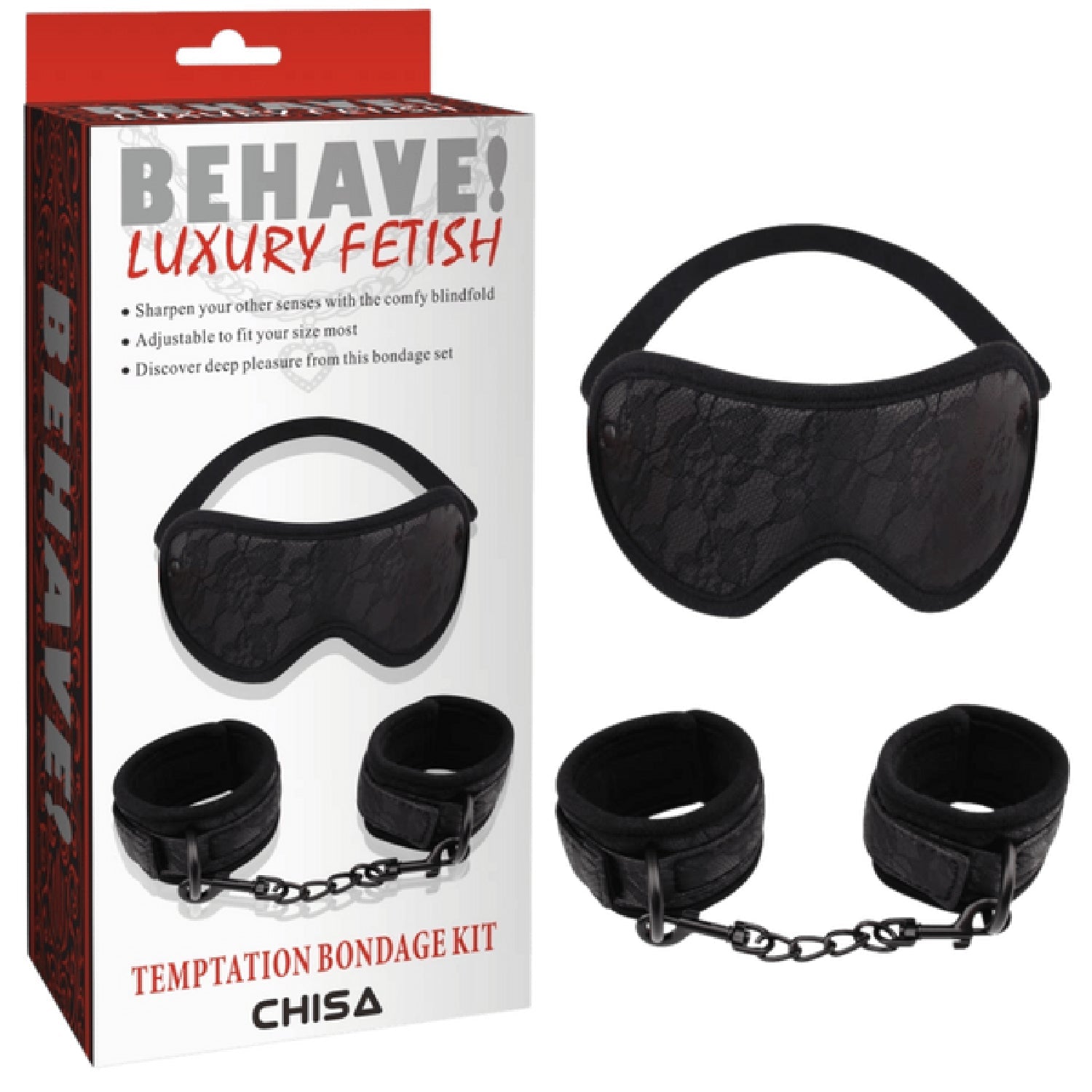 Temptation Bondage Kit – Adjustable Collar and Handcuffs Bondage Kit > Bondage Gear > Bondage Kits