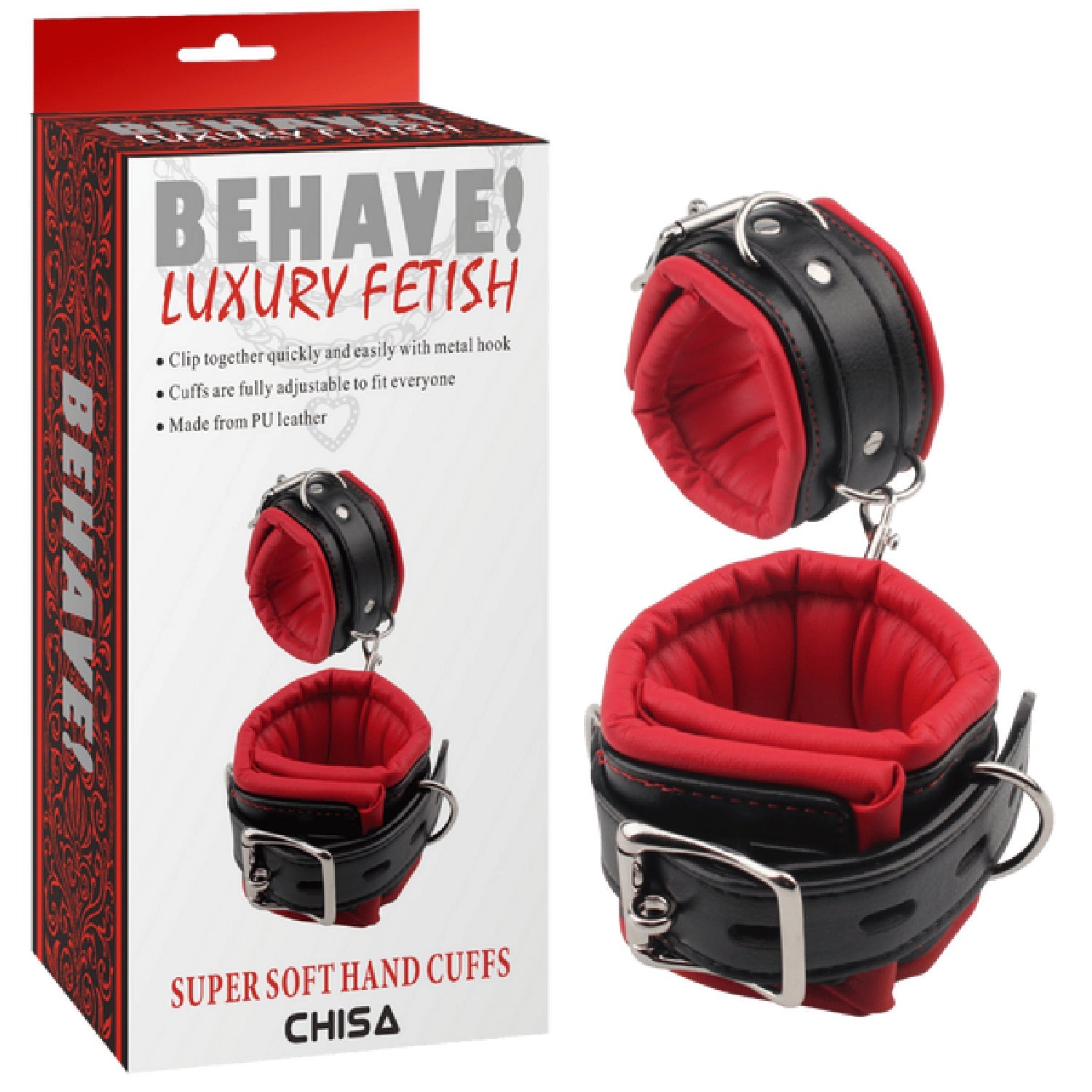 Super Soft Hand Cuffs – Fully Adjustable Metal Hook Handcuffs > Bondage Gear > Handcuffs Main image