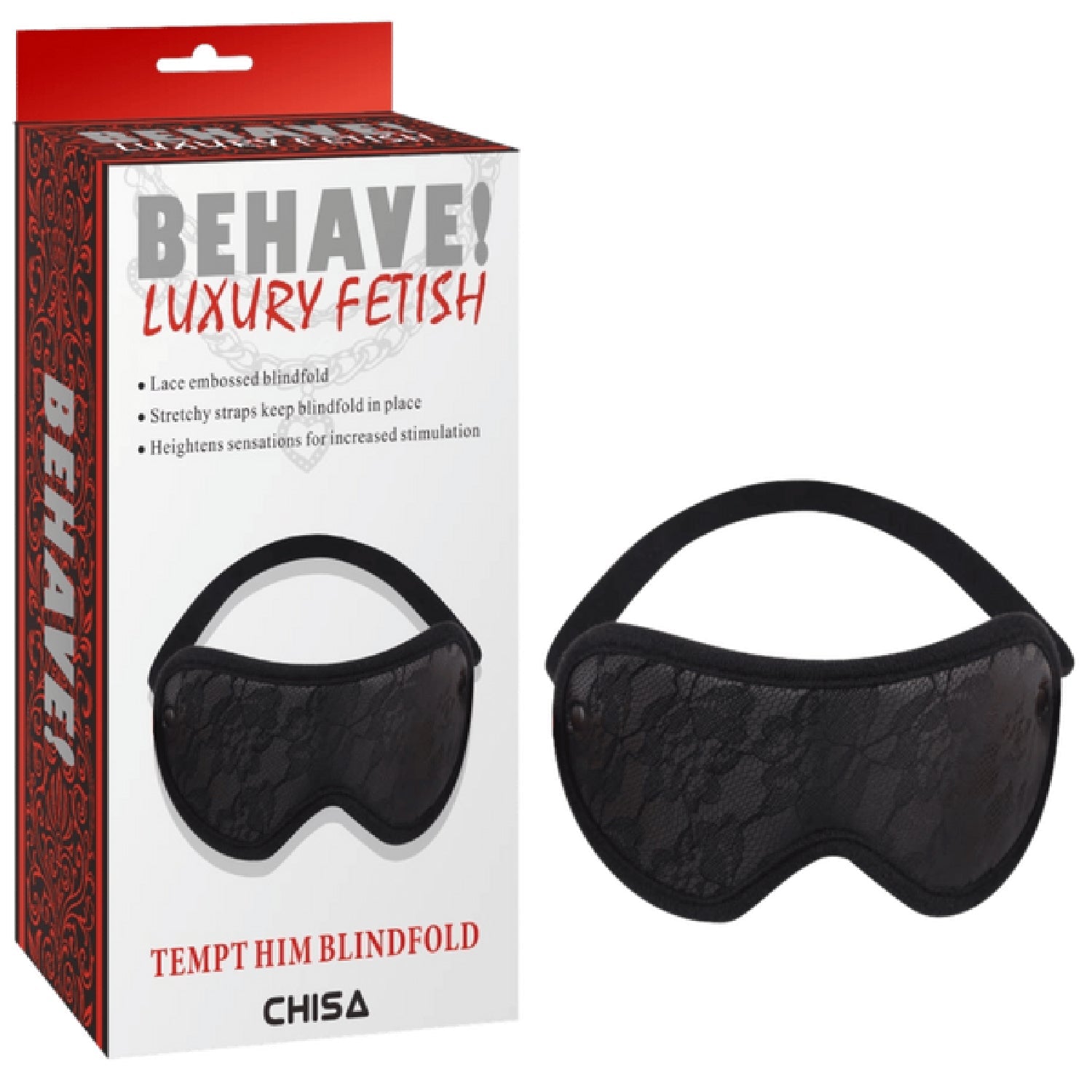 Tempt Him Blindfold – Adjustable Lace Blindfold > Bondage Gear > Blindfolds Main image