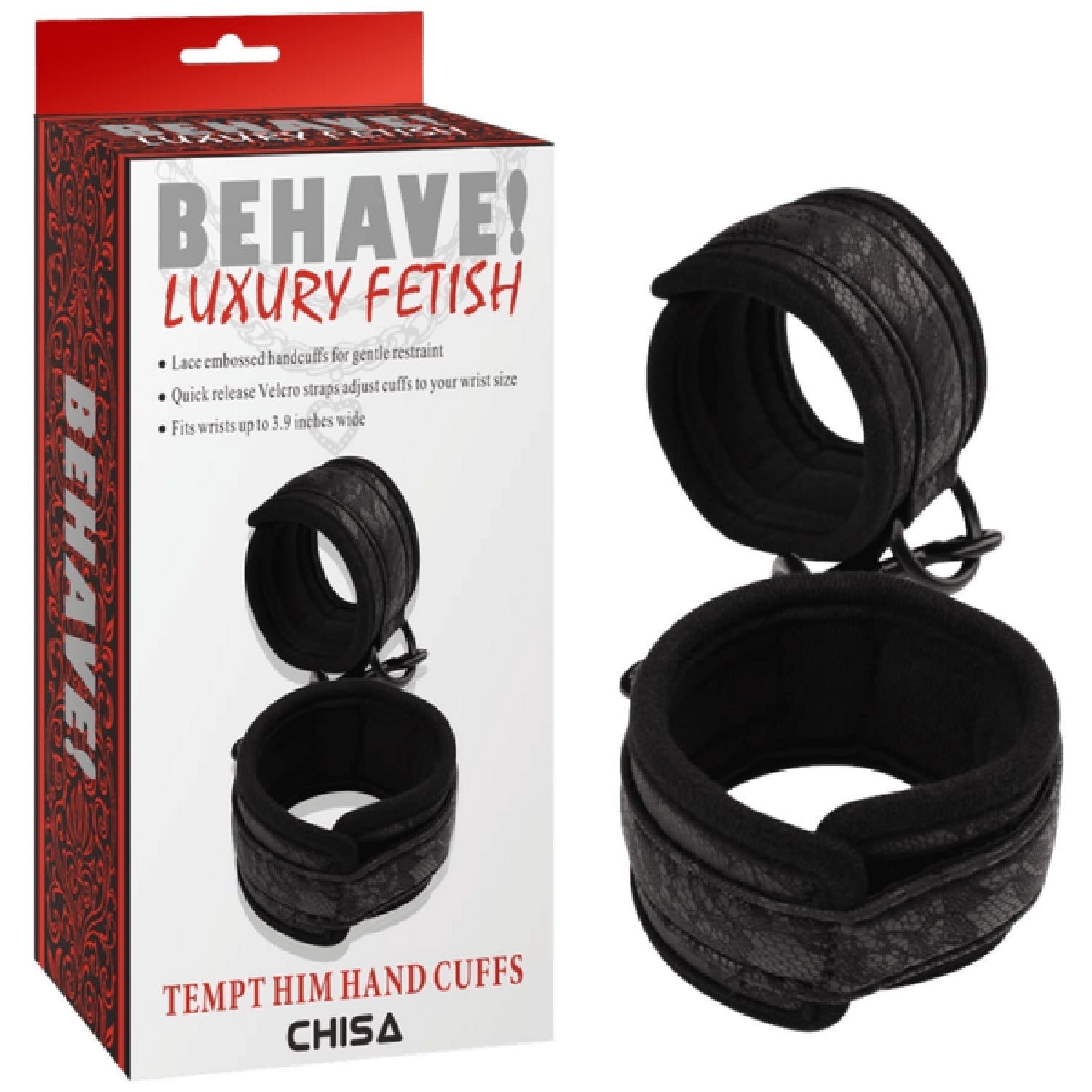 Tempt Him Hand Cuffs – Fully Adjustable Quick Release Handcuffs > Bondage Gear > Handcuffs Main image