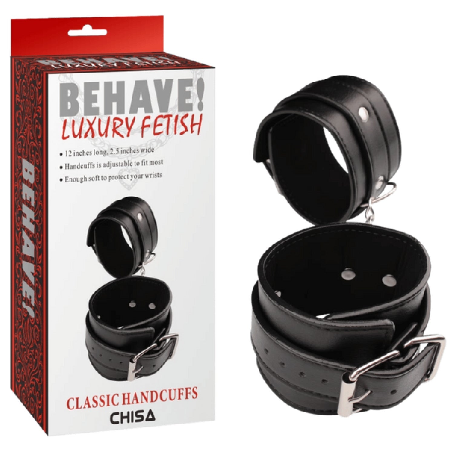 Classic Hand Cuffs – Adjustable Metal Hook Restraint Accessory > Bondage Gear > Handcuffs Main image