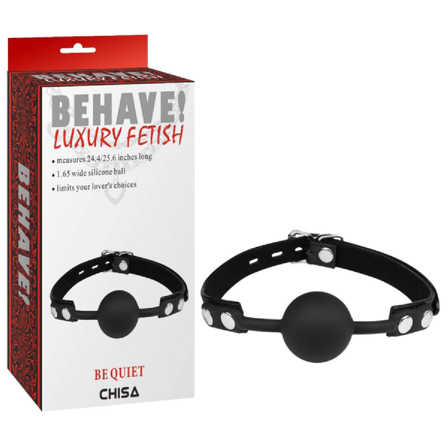 Be Quiet Fully Adjustable Soft Ball Gag – Comfortable and Easy to Use Ball Gag > Bondage Gear > Gags and Bits Main image