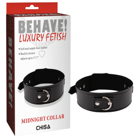 Midnight Collar – Fully Adjustable Collar > Bondage Gear > Collars & Leashes