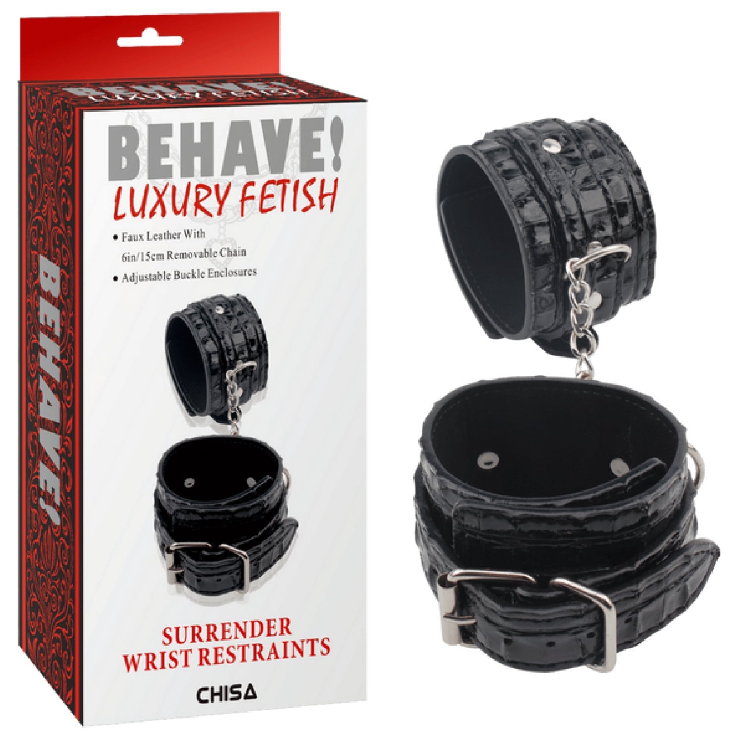 Surrender Wrist Restraints – Fully Adjustable Metal Hook Restraints > Bondage Gear > Restraints Main image