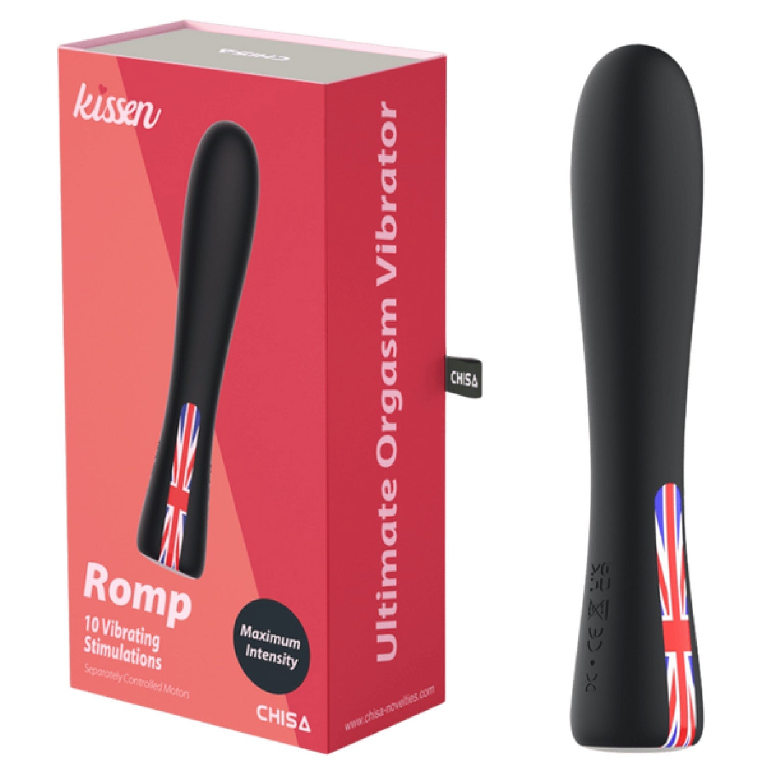 Romp – Waterproof 18cm Silicone Vibrator with 10 Vibration Patterns > Vibrators > Standard Vibrators