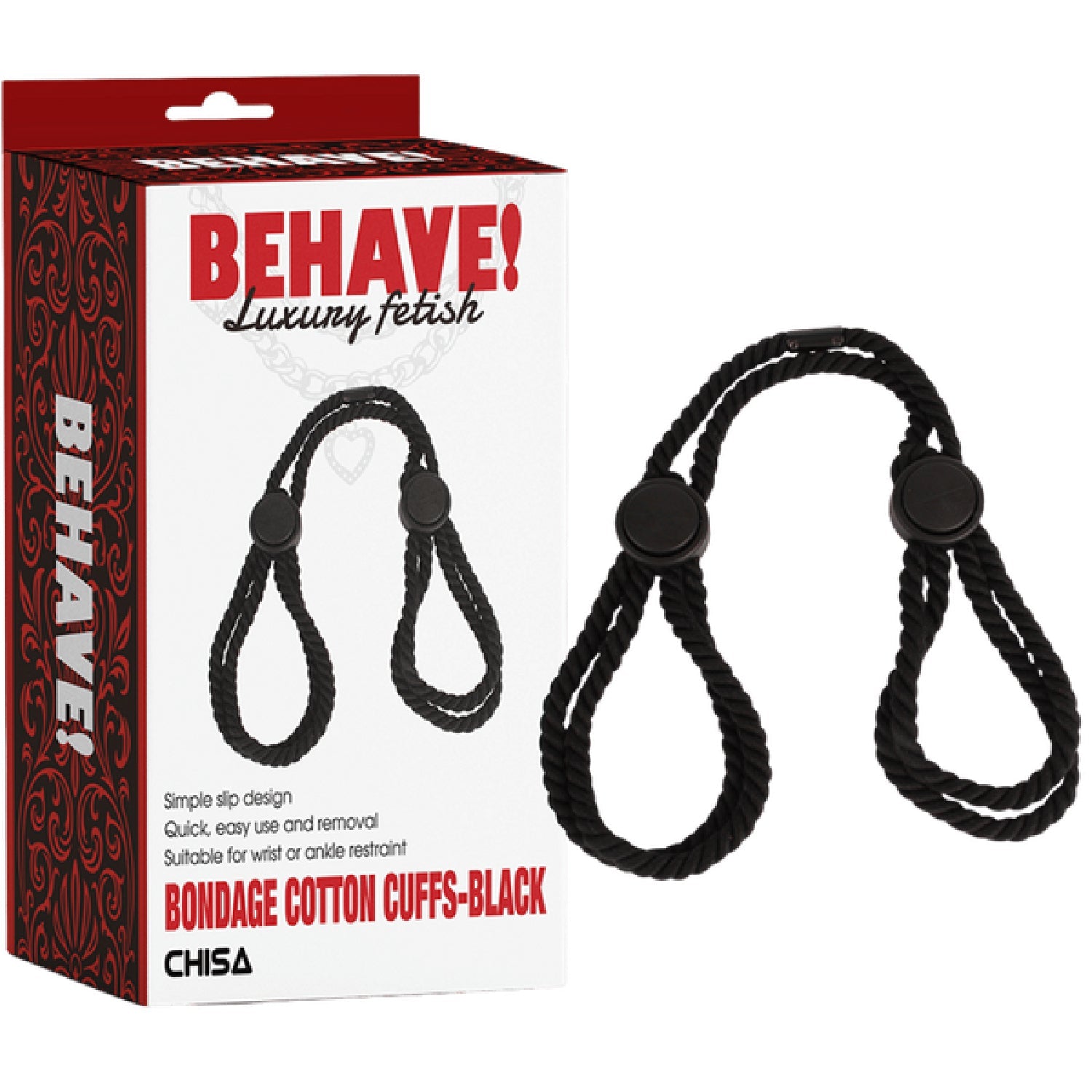 Bondage Cotton Cuffs – Simple Slip Design Restraints > Bondage Gear > Restraints Main image