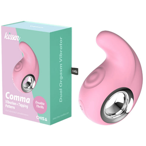 Comma – Waterproof Silicone Vibrator with 10 Vibration and Tapping Patterns 9cm > Vibrators > Unconventional