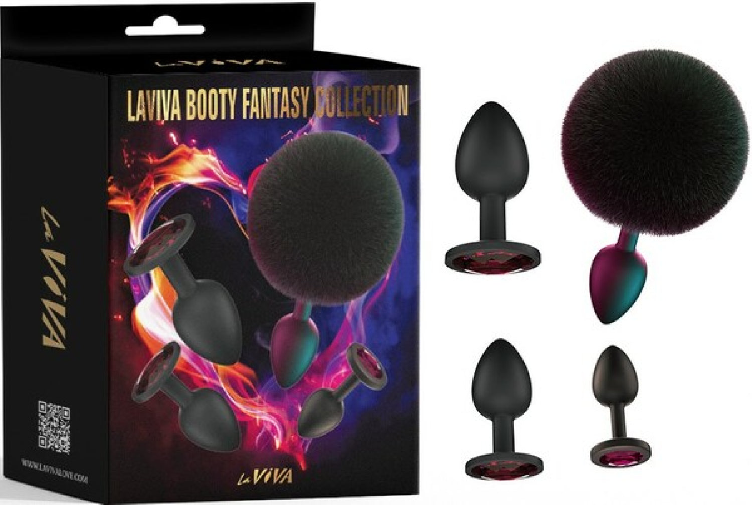 Booty Fantasy 4 Piece Diamond Butt Plug Collection – Luxury Butt Plug Set > Anal Range > Butt Plug Kits Main image