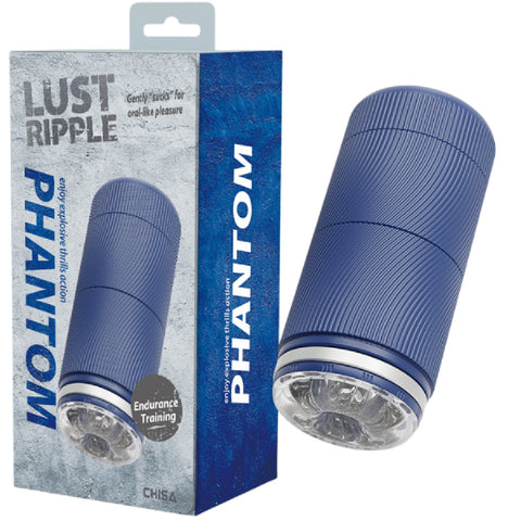 Temptest – Durable Minimalistic Mens Masturbator & Endurance Trainer Blue > Sex Toys For Men > Masturbators > Vibrating