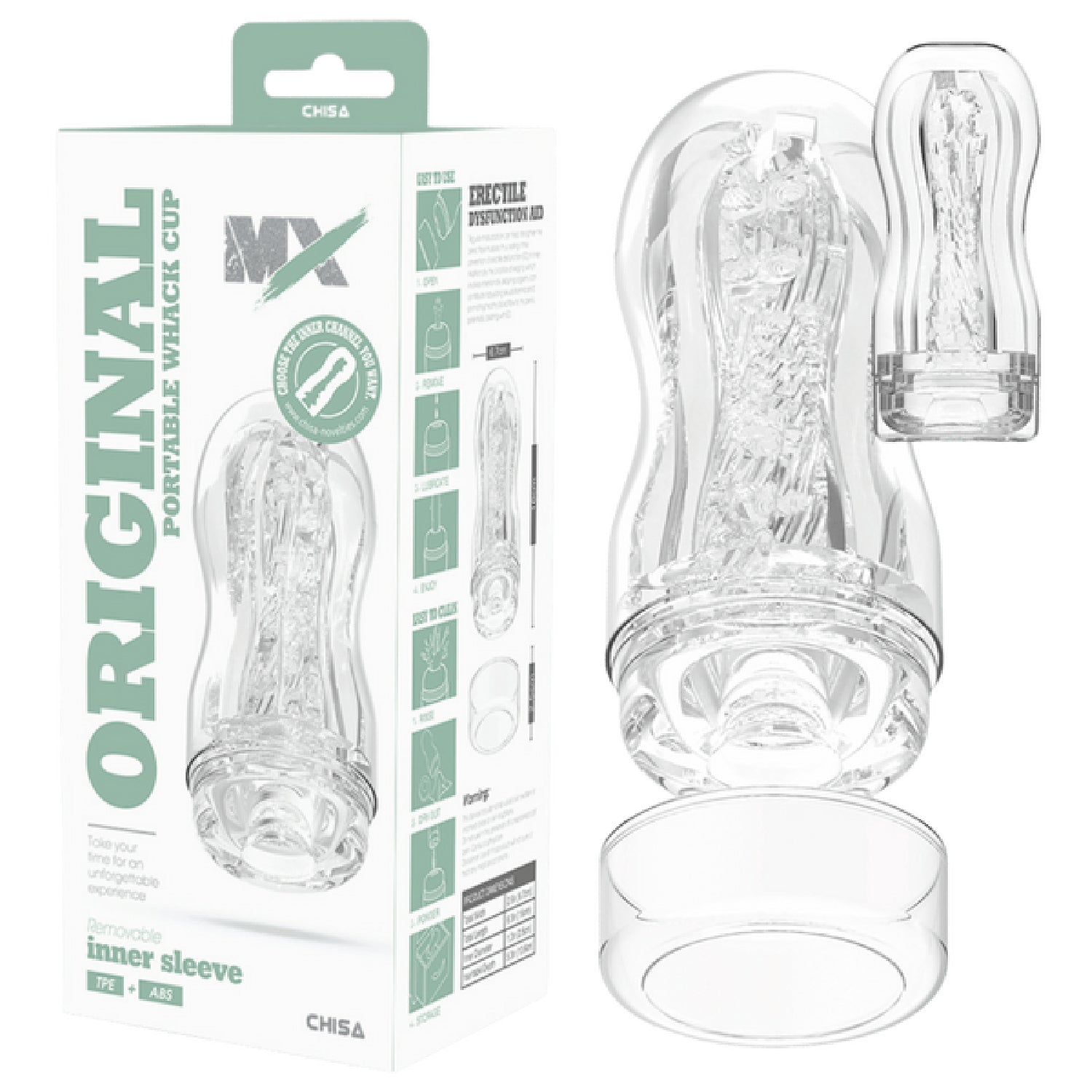 Original Portable Whack Cup – Super-Soft Portable Cup Silicone Toy 16cm > Sex Toys For Men > Masturbators Cup