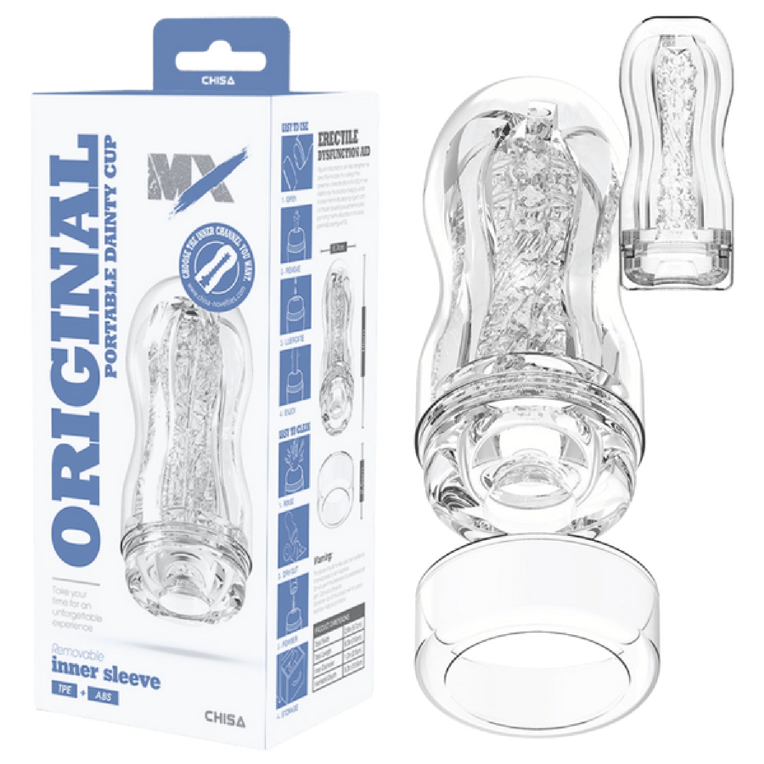 Original Portable Dainty Cup – Super-Soft Portable Cup 16cm > Sex Toys For Men > Masturbators Cup